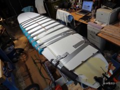 Gluing up the stringer